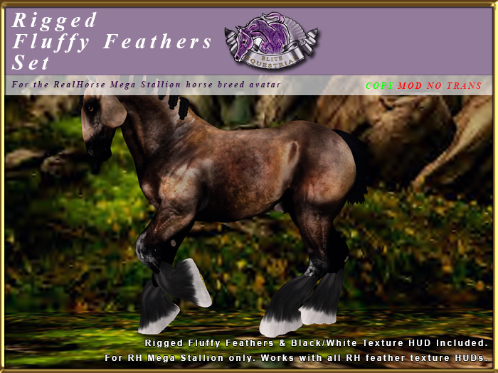 *E* Fluffy Rigged Feather Set  [BOXED] RH Mega