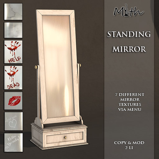 Myth - Standing Mirror White