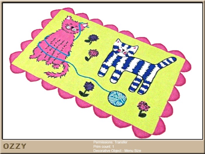 Second Life Marketplace *OZZY* Rug Cats Playing