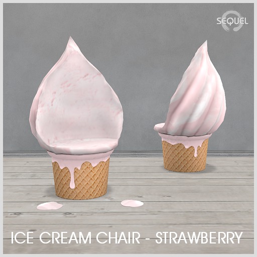 Sequel - Ice Cream Chair - Strawberry (Wear Me)