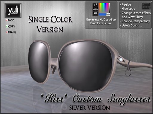 (Yuli) Kiss Custom Sunglasses Silver Version