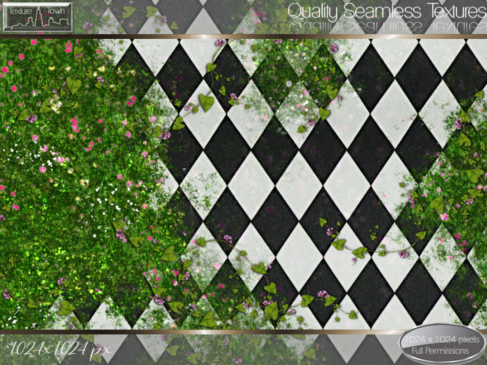 Texture Town Seamless Floral Garden Tile Textures