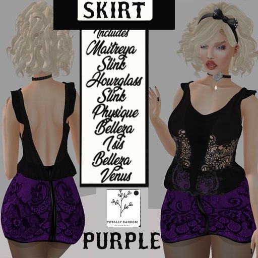BAG 4  =TR=  PURPLE Angelique Lace