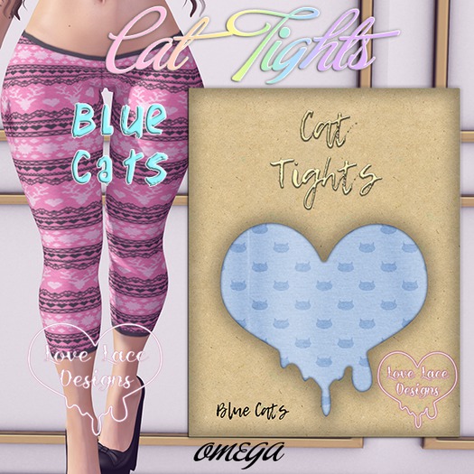 ::LL:: Cat Tights // Blue Cats