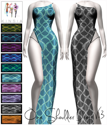 KINSIA / ONE SHOULDER PEARL V3