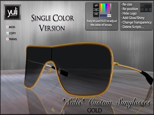 (Yuli) Solis Custom Sunglasses GOLD Version