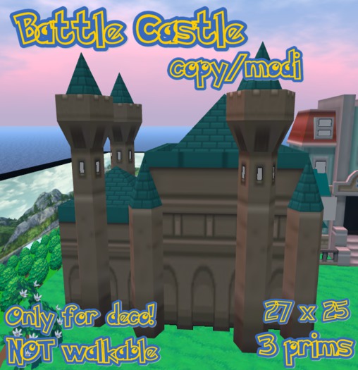 PokePark Battle Castle, Only deco! 3 Prims