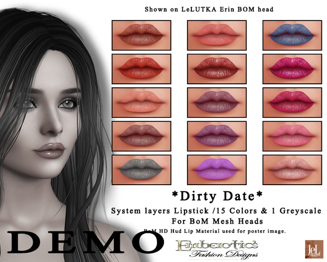 DEMO ~Emberotic's~ Dirty Date Lipstick (ADD ME)