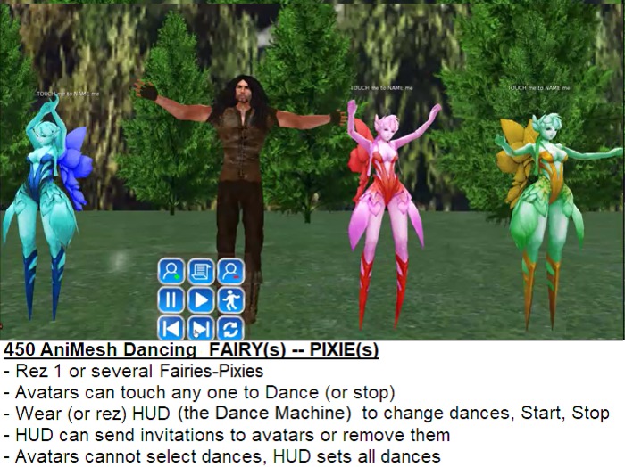 *PROMO* Animated\ Mesh Dancing FAIRY(s) PIXIE(s)