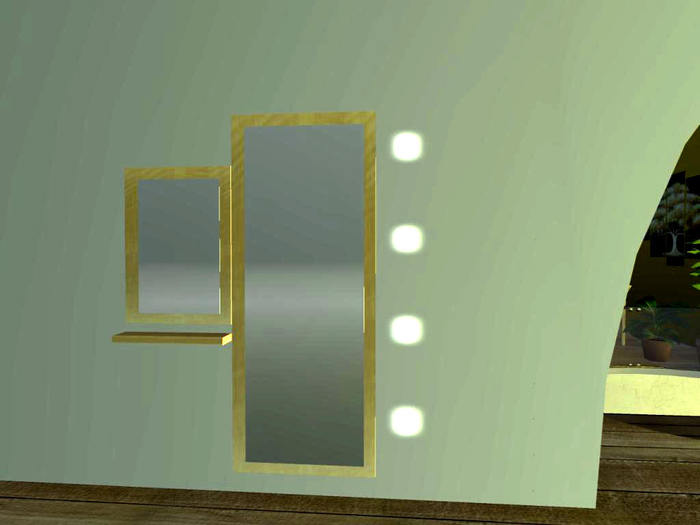Mirrors with lamp