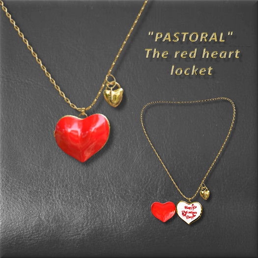 "PASTORAL" The Red heart locket