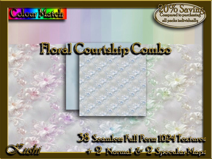 Floral Courtship Combo Textures