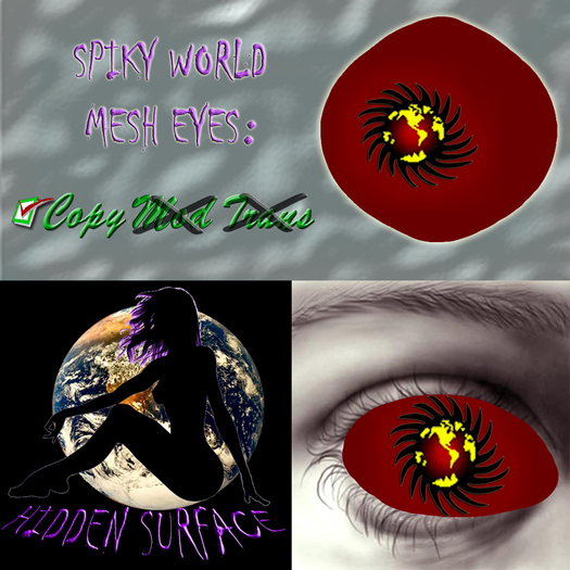Spiky World MESH Eyes HD *Hidden~Surface*
