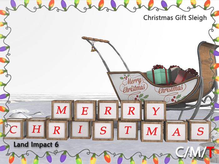 "Killer's" Christmas Gift Sleigh & Decor