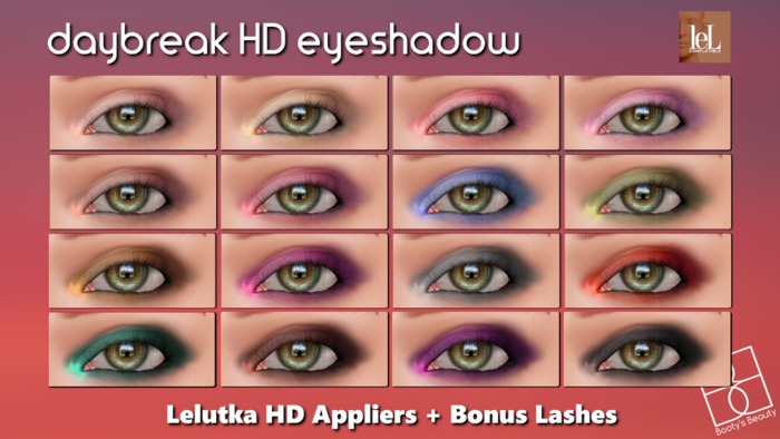 *Booty's Beauty* [Lelutka Evolution] Daybreak HD Eyeshadow