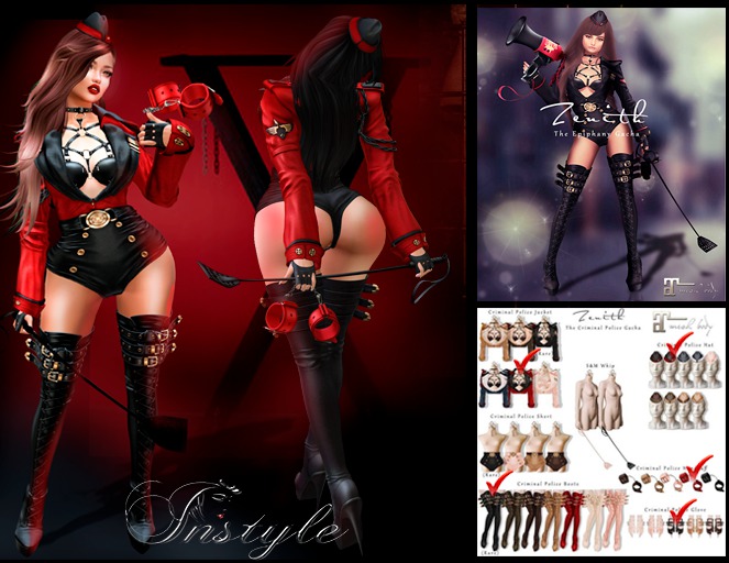 =Zenith= Criminal Police Full Set  Exclusive (RED/BLACK) + 2RARE-  Maitreya