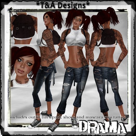 *T&A Designs* Drama outfit and shoes *TD*