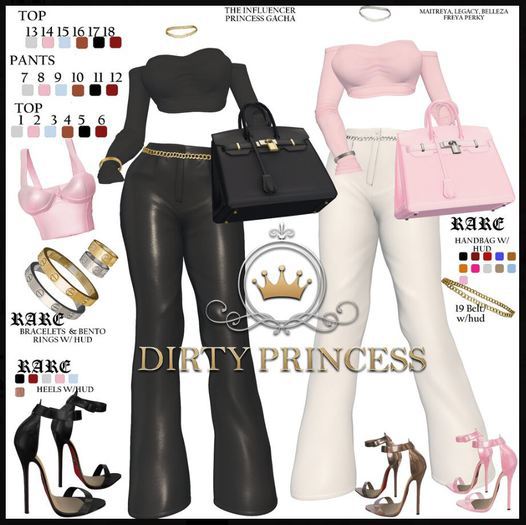 DIRTY PRINCESS-The Influencer Princess Heels- LARA  RARE
