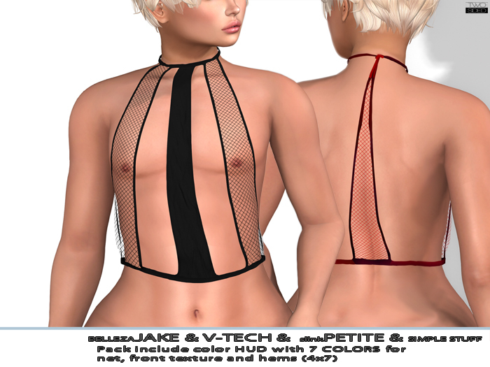 Strap net top "Kiki" TwoSided(add me)
