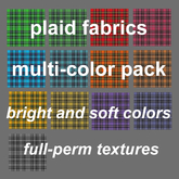 Plaid textures multi-color textures pack