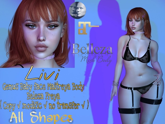 Shape [All Shapes]  Livi for Maitreya and Genus BF