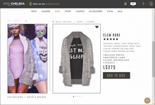 .miss chelsea. Clem Robe Grey Leopard