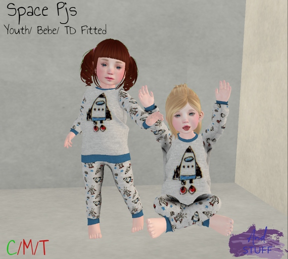 :And Stuff: Space Pjs - Youth/Bebe/TD Fitted