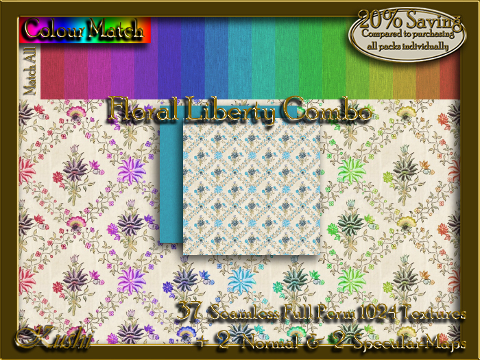 Floral Liberty Combo Textures