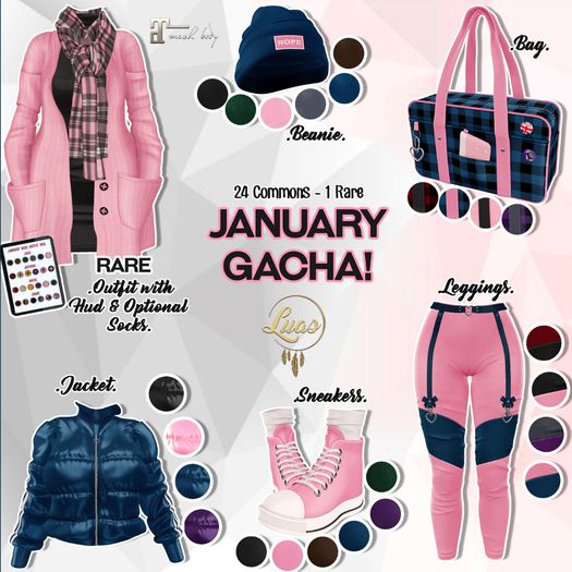 Luas January Bag Red & Black