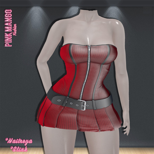 *Pink Mango* Gabriella Dress RED