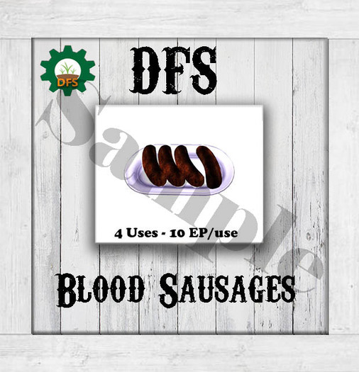 THF WHITE DFS Blood Sausages
