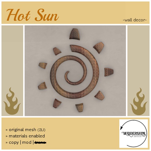 Widdershins - Hot Sun Wall Decor