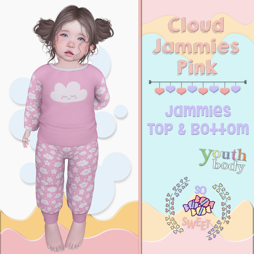 So Sweet - Cloud Jammies Pink - ADD ME