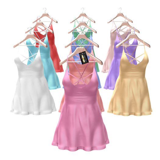 FATPACK Pastel Celeste Straps Dress