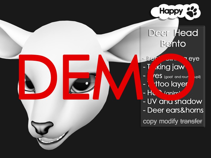 Happy Paw - Deer head bento (DEMO)