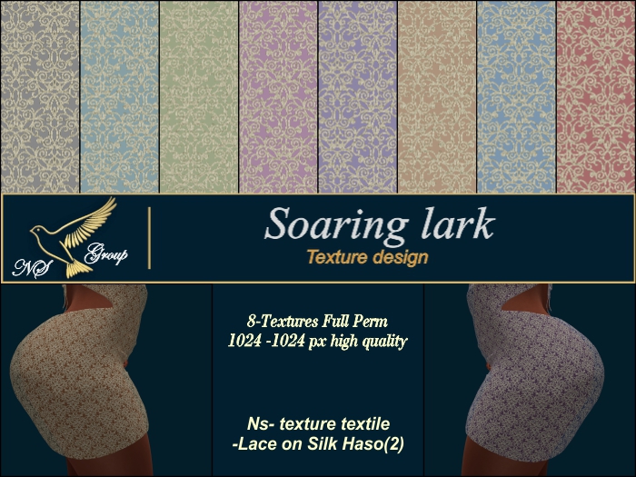 Ns- texture textil Lace on Silk Haso(2)