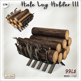 [V/W] Hale Log Holder III - Branch shaped metal rack for firewood - Mesh home accessory