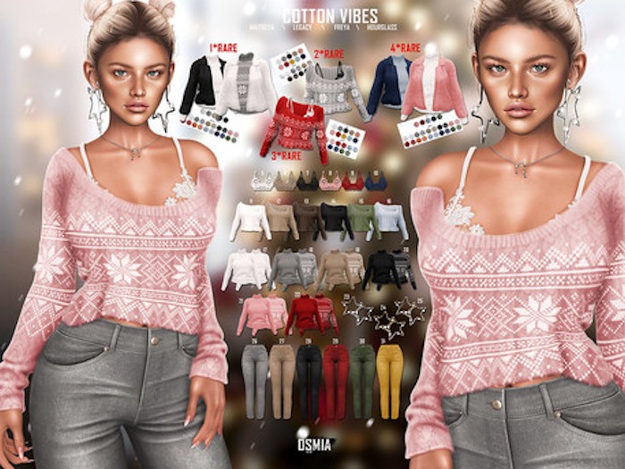 OSMIA - Cotton Vibes.Cropped Sweater - L - Olive