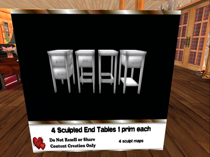 4 sculpted end tables instructions