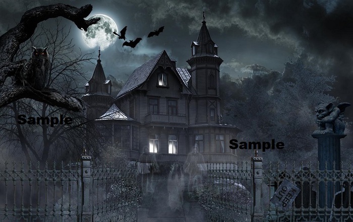 Haunted Graveyard House Picture CMT