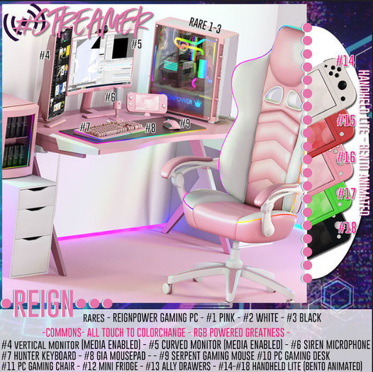 REIGN.- HANDHELD LITE - PINK - #16