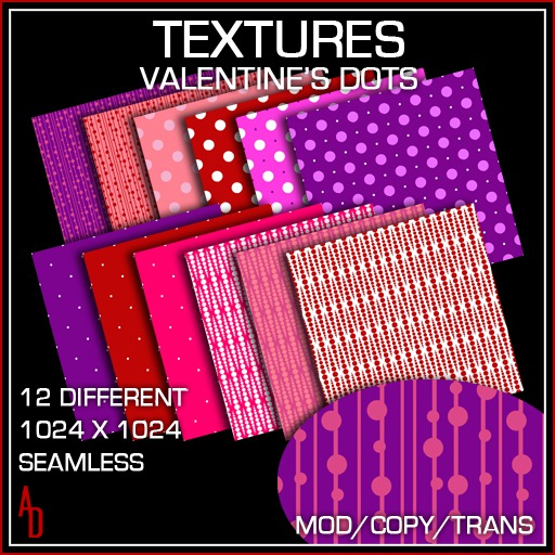*AD* Textures - Valentine's Dots