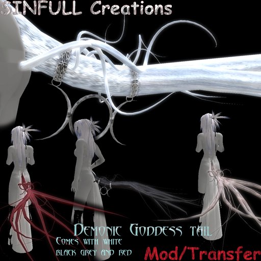 Sinfull Demonic goddess tail Boxed