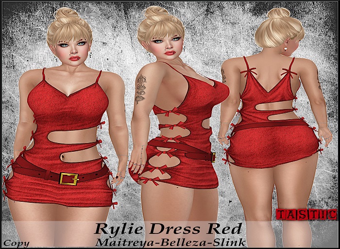 Tastic-Rylie Dress Red