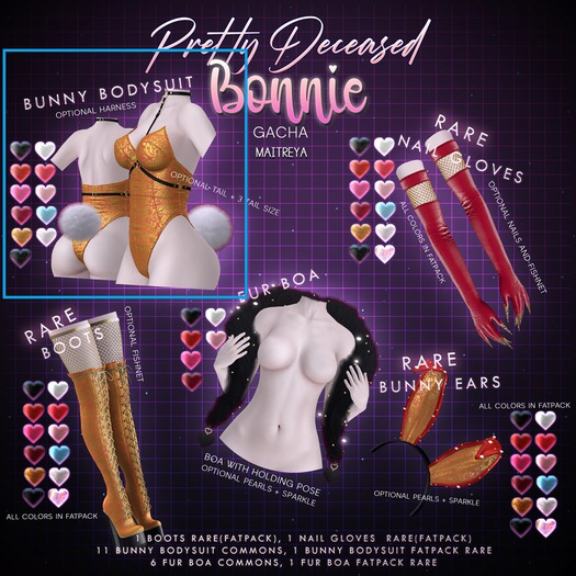 .PrettyDeceased. Bonnie Bodysuit Baby Blue / Maitreya