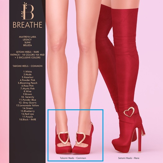 [BREATHE]-Takomi Heels-Mystic Pink-M.LARA