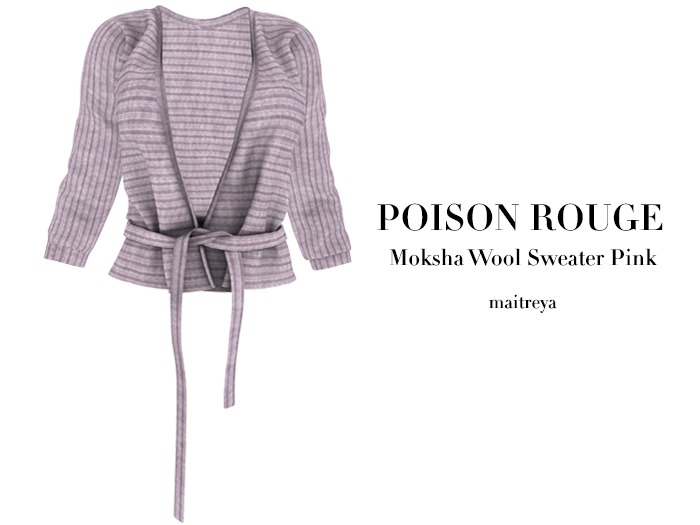 POISON ROUGE Moksha Wool Sweater Pink