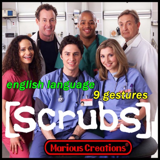 [Joke's  World]  gestures "Scrubs"  english gestures (box)