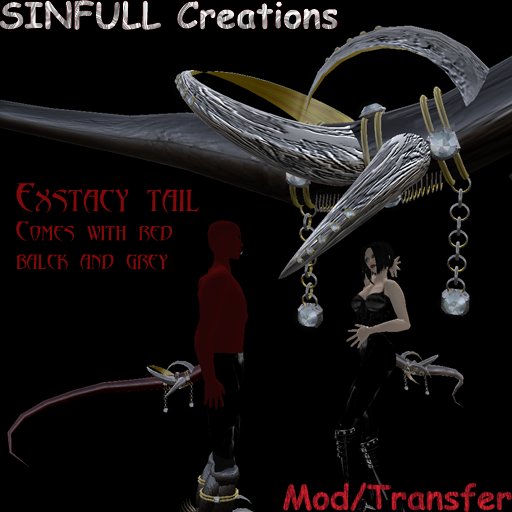 Second Life Marketplace - Sinfull Exstacy tail Boxed