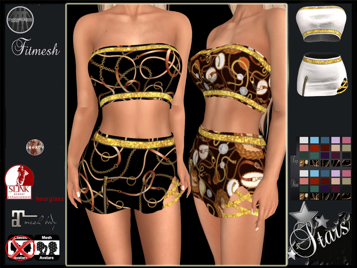 Stars - Maitreya, Legacy, Hourglass - Mariana top & skirt